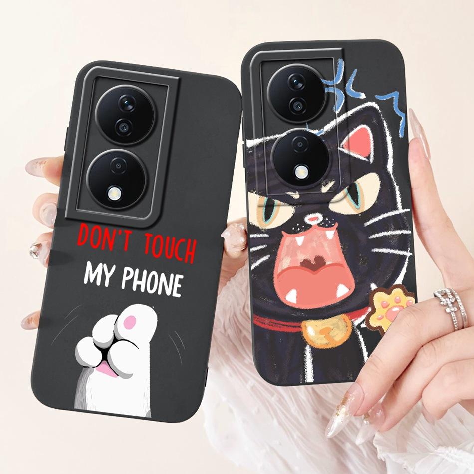For Honor X7b Cute Panda Rabbit Cartoon Case HonorX7b X 7B 4G CLK-LX1 LX2 LX3 Camera Protective Soft Silicone Phone Cases