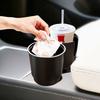 ABS Automotive Cup Holder With Builtin Organizer for Most Cars Interior Double Drink Container Designs