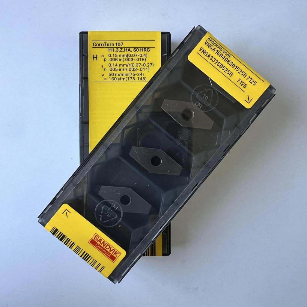 Original Sandvik / VNGA160408S01525H 7125 CNC Lathe Carbide Blade 5 PCS