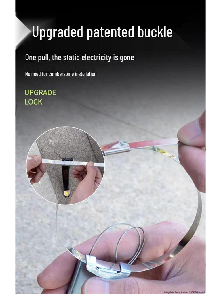 Anti-Static Car Mop: Wear-Resistant Grounding Strip