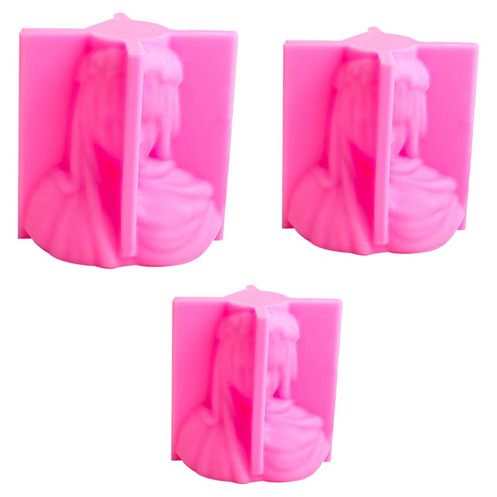 Veiled Lady Candle Sculpture Woman Body Silicone Mould Silicone Mold Female Bride Antique Bust Statue Art Decorations