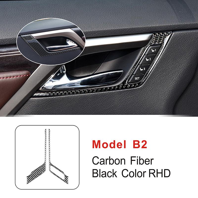 

Автомобильные аксессуары из углеродного волокна, внутренняя ручка передней двери, рамка, наклейка, наклейки для Lexus RX300 2016-LHD Model B RHD