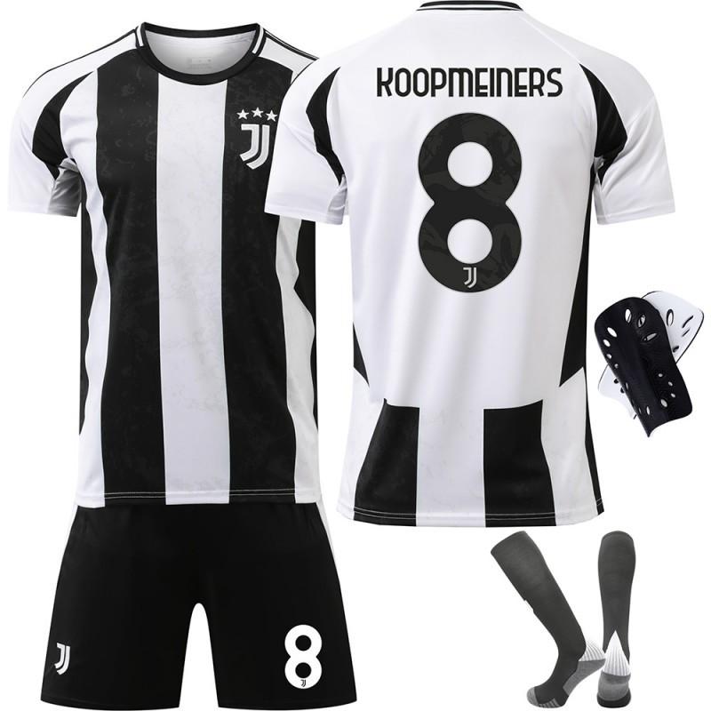 2425 Maillot de Football Juventus N°. 9 Hovic 10 Ildez 7 Chiesa 19 Thuram Ensemble