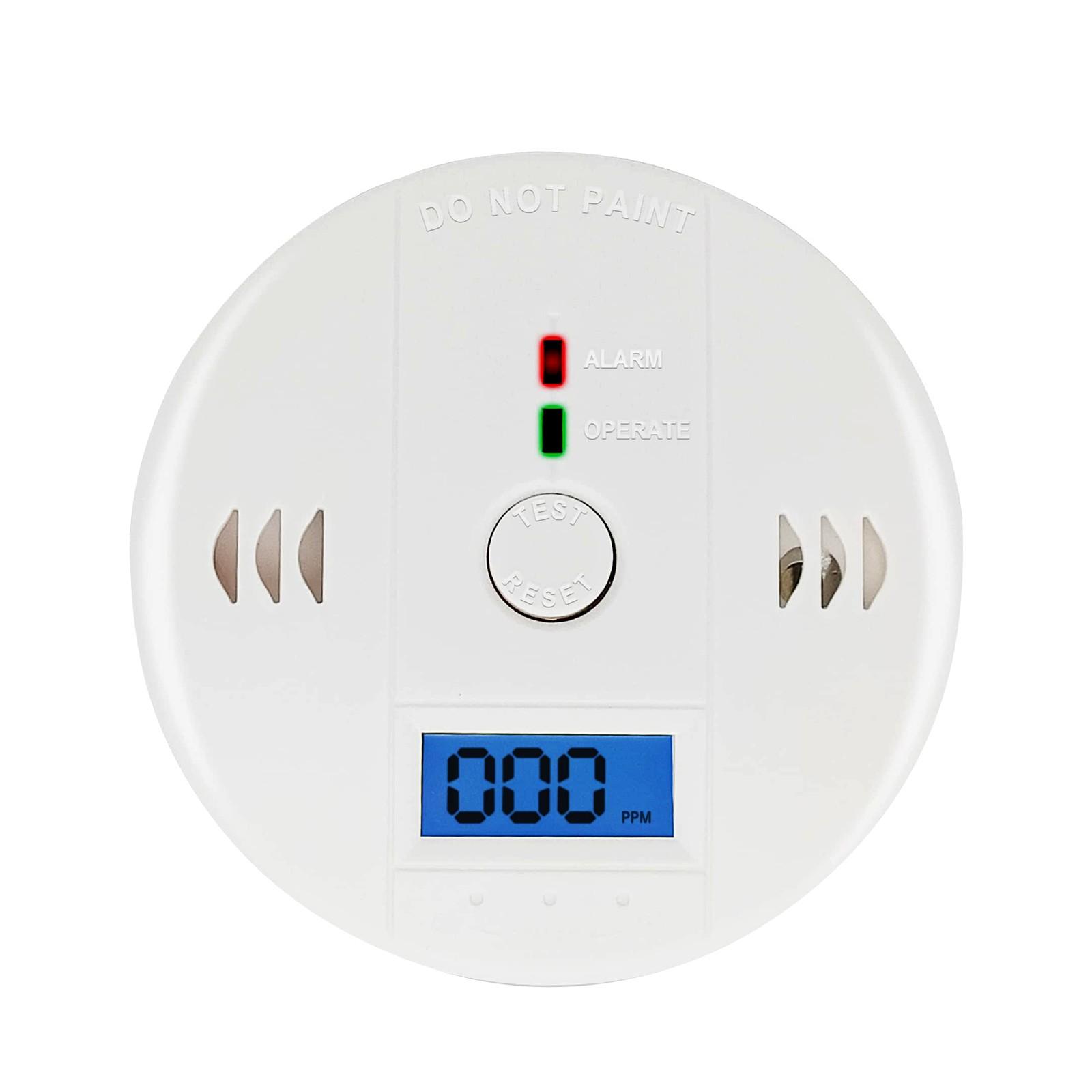 

Детектор угарного газа с батарейным питанием Детектор сигнализации угарного газа с ЖК-цифровым дисплеем соответствует Ul2034 белый