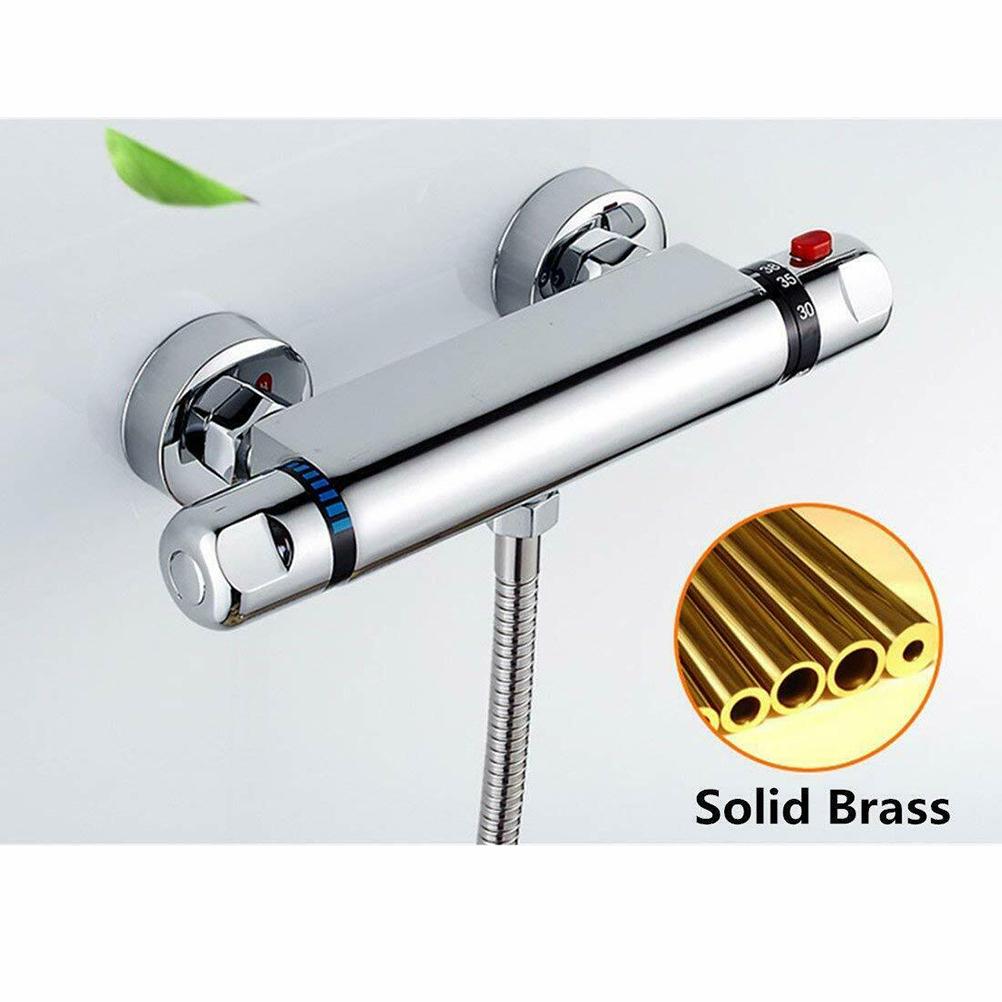 Thermostatic Water Tap Bar Shower Mixer Valve Tap Wall Mounted Shower Tap