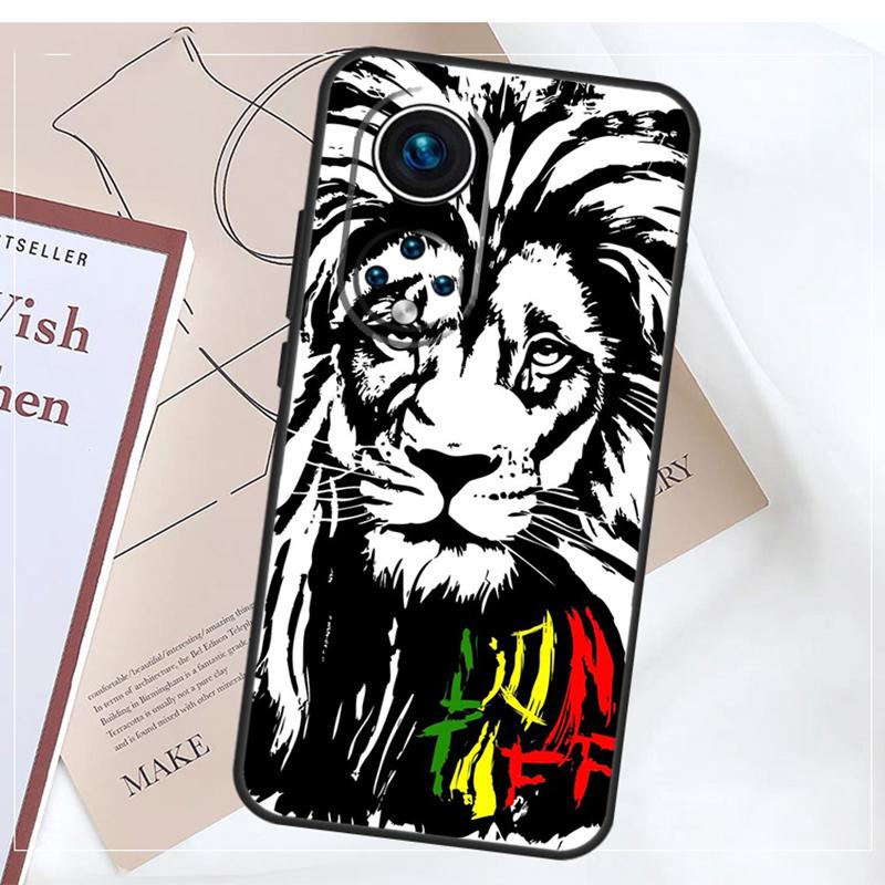 Rasta Lion Case For Honor Magic 5 6 7 8 Pro X9a X9b X9c X9d X8b X8c Win RT 50 70 90 200 400 Lite Cover