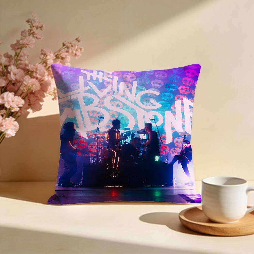 Popular TThe Living Tombstoneing Cushion Cover Stylish Washable Pillow Cover Ideal for Couch Bedroom Car Decoration