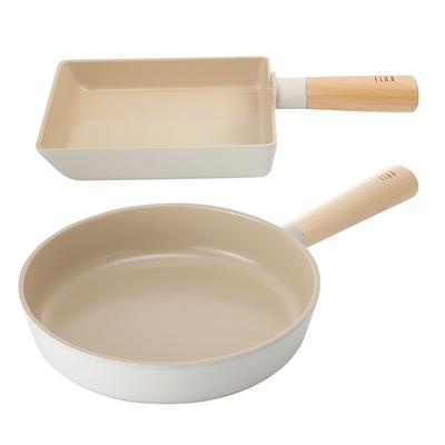 FIKA Induction Frying Pan 2p (15cm+24cm) No PFOA White