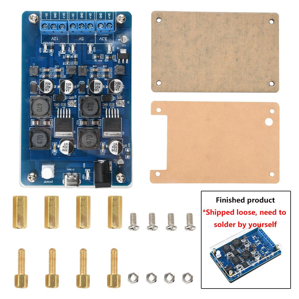DC-DC 5V 2A to 3.3V/4.5-25V Output Adjustable Boost And Buck Module  XL6019 Power Module Type C