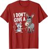I Dont Give A Rats Ass Fun Mouse Donkey Humor Tshirt Unisex Unisex Cartoon Humorous Satire Animal Streetwear
