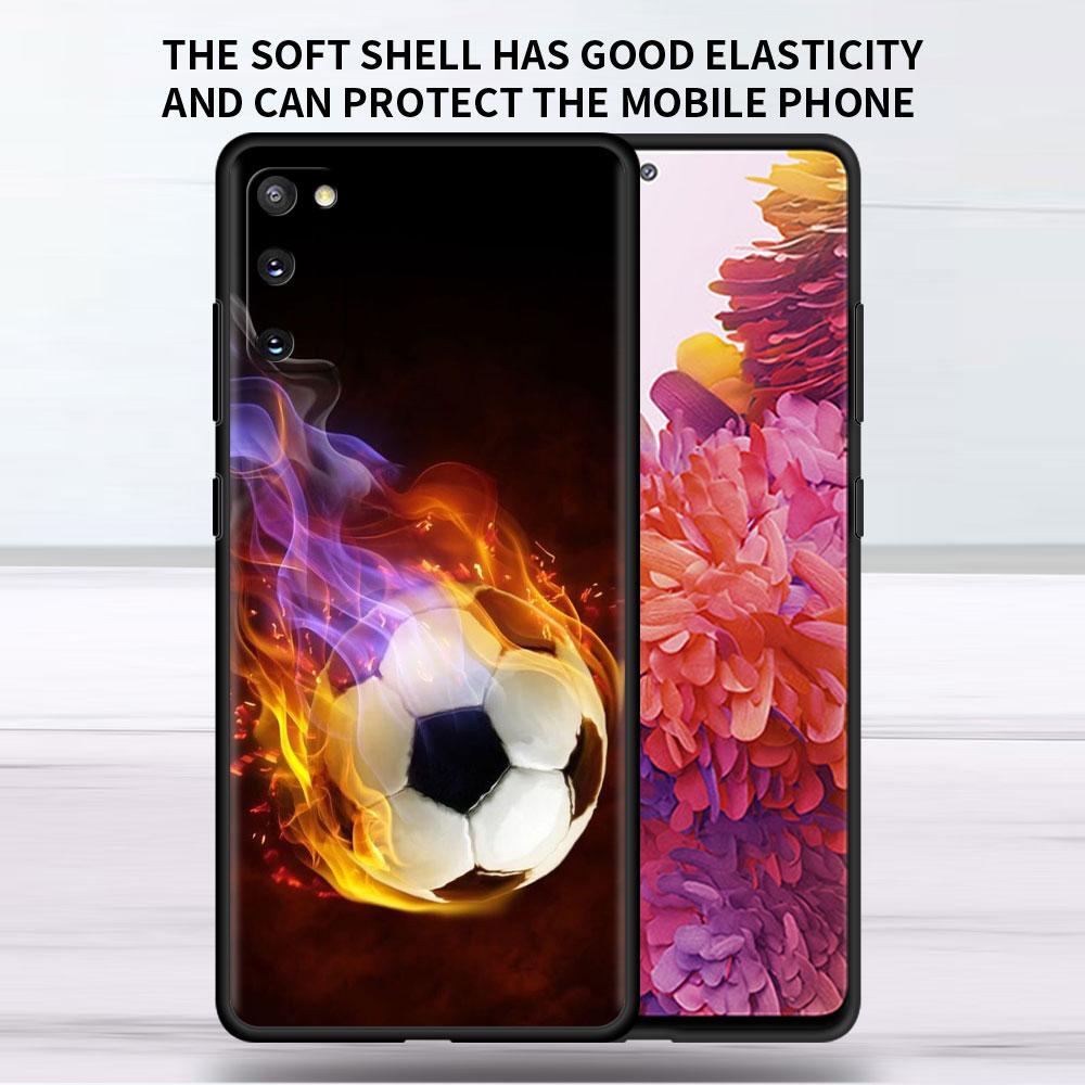 Husa moale pentru Samsung Galaxy Note 20 Ultra 10 Plus Lite A50 A70 A20 A40 A20e 9 8 A60 A10e Funda Husa Telefon Fotbal Fotbal Capa