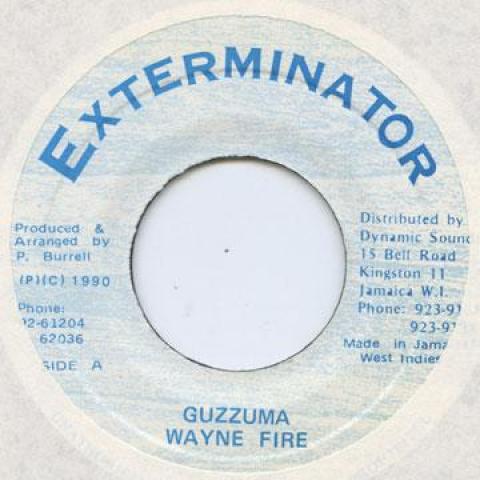

7inch Record WAYNE FIRE - Guzzuma none Xterminator 1990 Jamaica Reggae, Ska & Dub