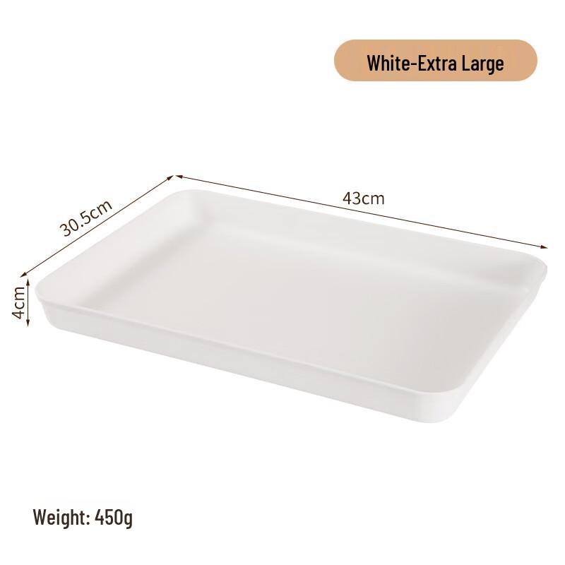 YiCang Deepened Thickened Plastic Rectangular Serving Tray