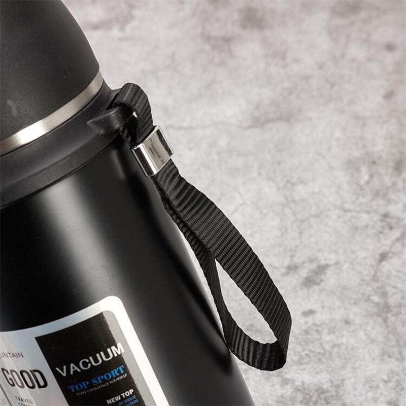 600/800/1000ml Thermos Bottle Stainless Steel Water Bottle with Lid Outdoor Travel Portable Thermal Cup Leakproof Water Cup