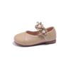 Princess Funny Girls Leather Shoes Flat with Appliques Kids mary jane Dress Shoes Soft New Autumn Sweet Floral Shoes Girl H05221