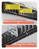 E Track Tie-Down Rail Kit, 18PCS 5FT E-Tracks Set Includes 4 Steel Rails & 2 Single Slot & 6 O Rings & 4 Tie-Offs w/ D-Ring & 2 Ratchet Straps,