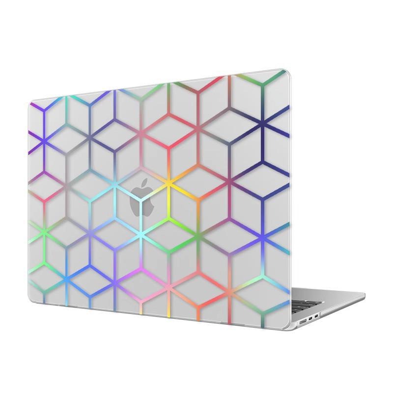 Hard Shell Laptop Case MacBook Air 13.6 15.3 Pro 14 16 Inch - Laser-Effect Holographic Design Protective Cover