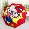 1PC Hello Kitty Print Umbrella, Featuring Automatic Folding, And Shielding. This Sturdy And Durable Umbrella with Eight Ribs Is Convenient for Outdoor