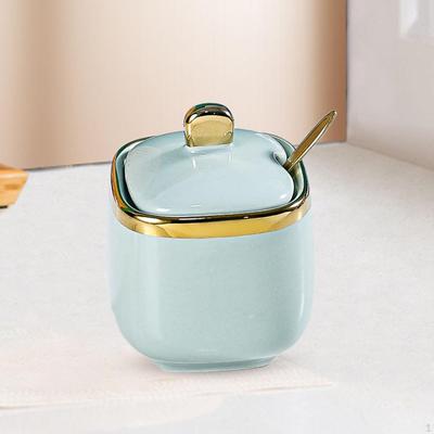 Keramik Zucker Schüssel Gewürz Glas Salz Container Topf für Arbeitsplatte