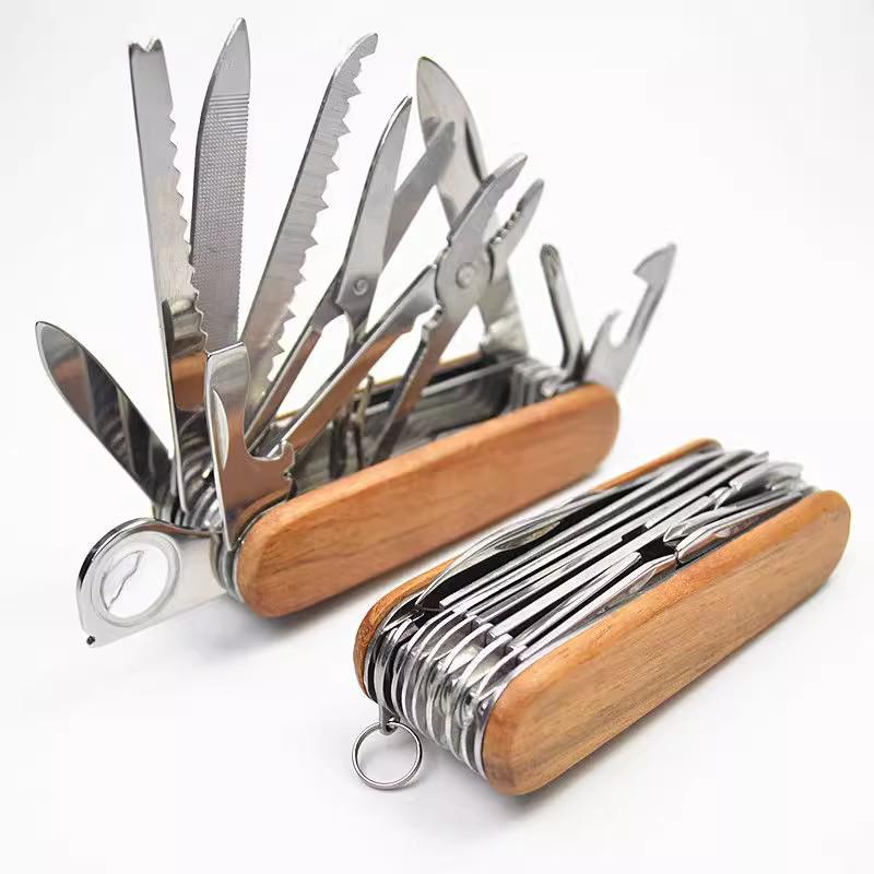 16-in-1 Taschenmesser, faltbares Armee EDC Ausrüstungs-Messer, Überlebens-Taschen-Jagd-Outdoor-Camping Survival EDC Messer, Handwerkzeug Multitool.