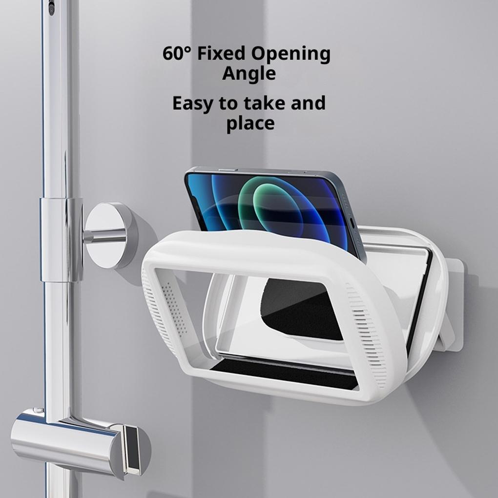 Waterproof Shower Holder Adjustable Rating Phone Waterproof Waterproof Phone Dual Sound Holes Phone Holder Anti-Fog