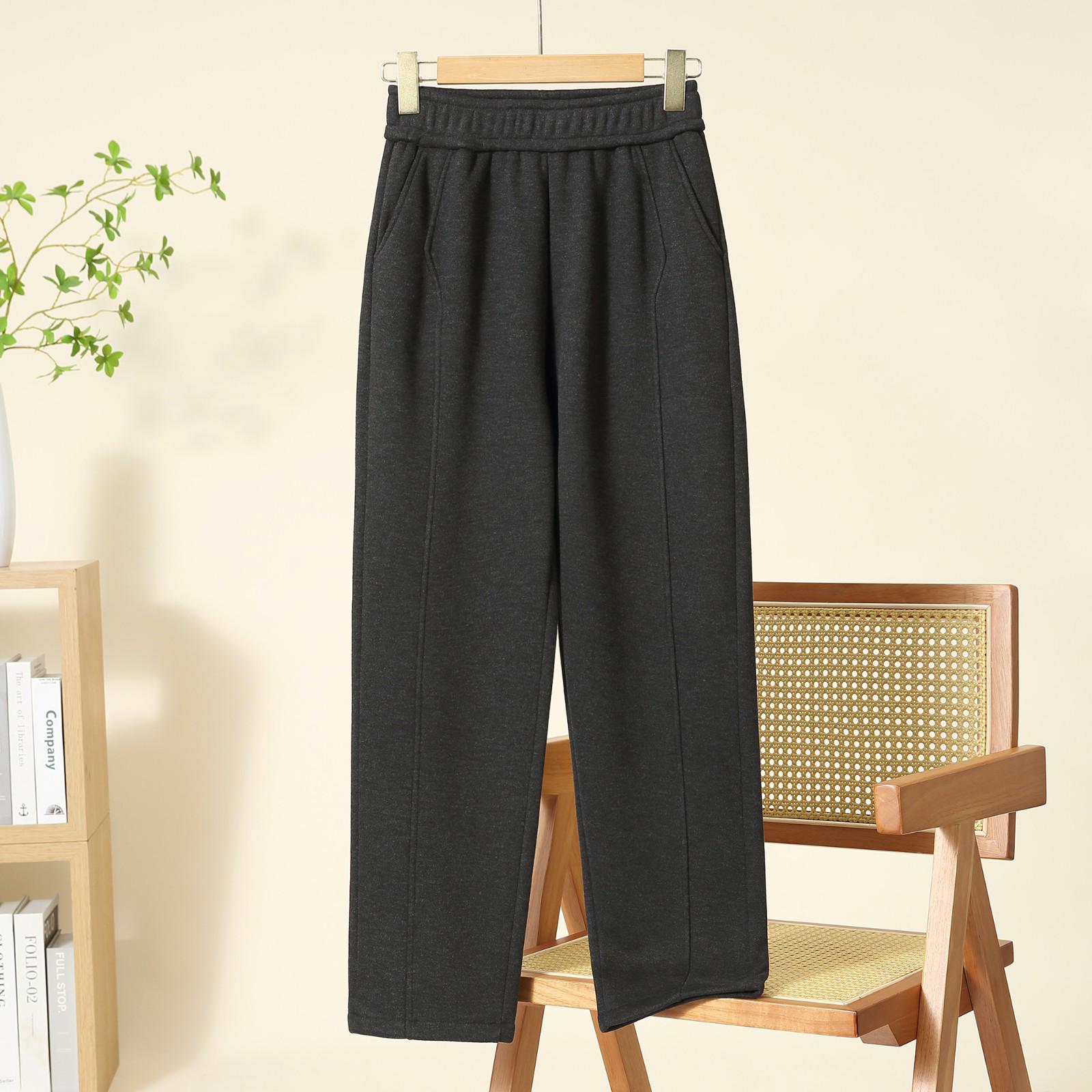 

Women s High-Waisted Winter Pants: Stylish, Warm, Velvet-Lined, for Middle-Aged Moms and Grandmas 2XL [105-120 jin]