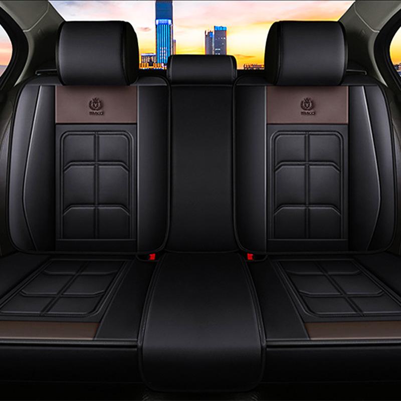 PU Leather Luxury Car Seat Covers for Rear Three-Seater Protective Pads for Sedans and SUVs - Durable Comfortable and Stylish Pickup Truck Seat Covers