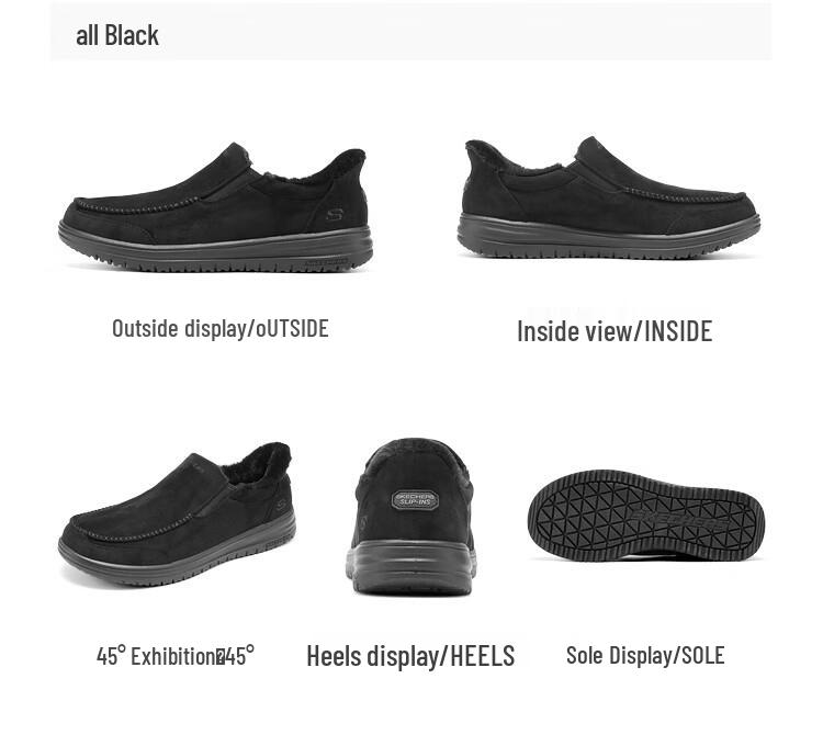 Skechers Men's Slip-On Warm Casual Snow Boots