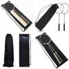 Waterproof badminton racket cover flange net badminton racket foldable black stained tennis racket tennis racket box sports storage bag racket