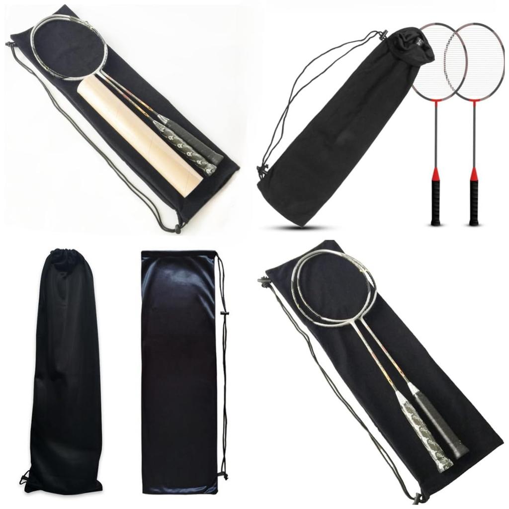 Waterproof badminton racket cover flange net badminton racket foldable black stained tennis racket tennis racket box sports storage bag racket