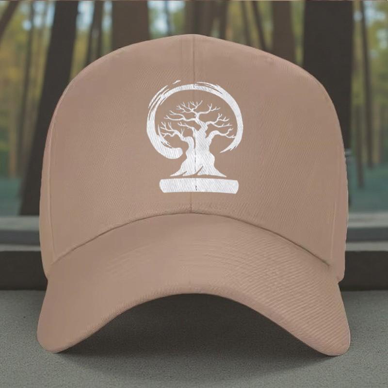Tree Badge Baseball Cap Unisex Snapback Adjustable Polyester Casual Outdoor Sun Hat
