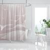 Rose Gold Shower Curtain Pink Gold Tropical Leaves Modern Luxury Bathroom Shower Curtains Fabric Bath Curtain Set with Hooks