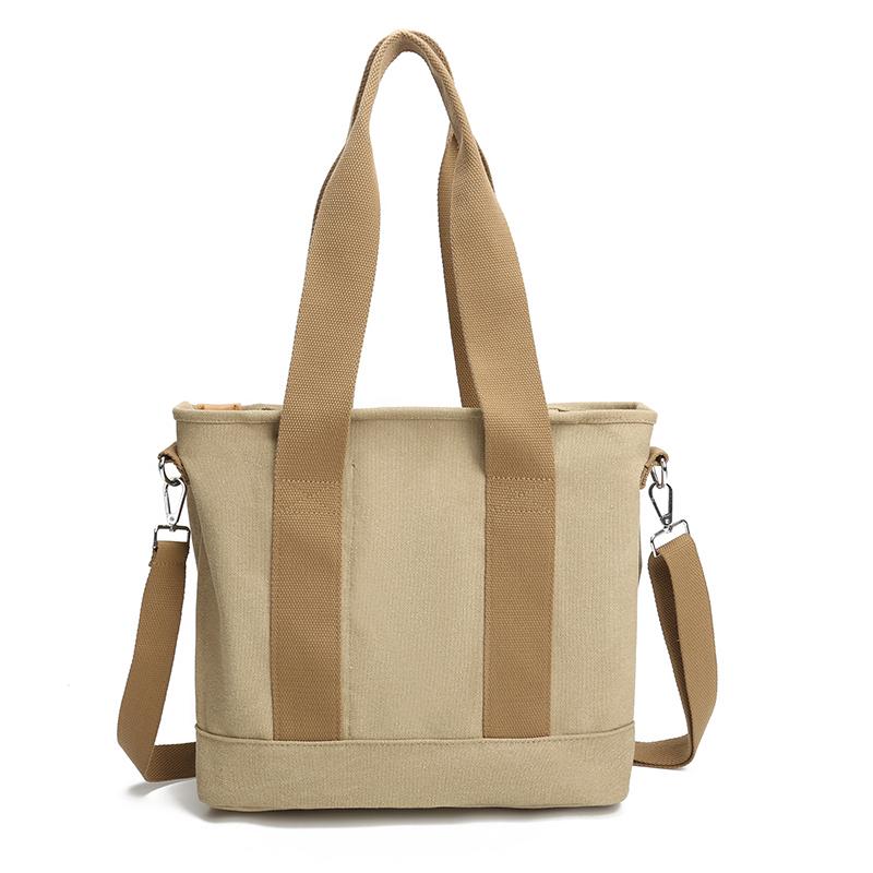 Women's Large Capacity Tote Bag Lightweight Canvas Shoulder Handbag