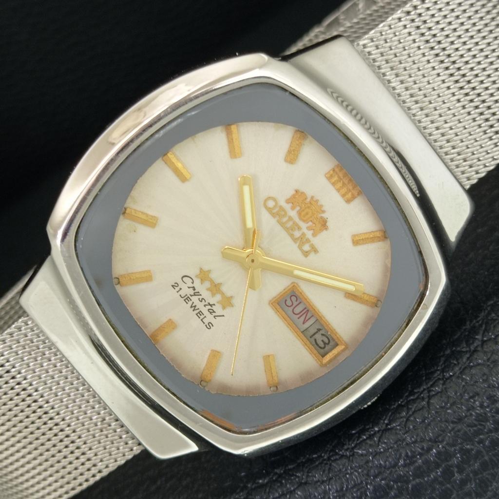 

ORIENT CRYSTAL AUTOMATIC 46941 JAPAN MENS VINTAGE ORIGINAL DIAL WATCH a704982-1