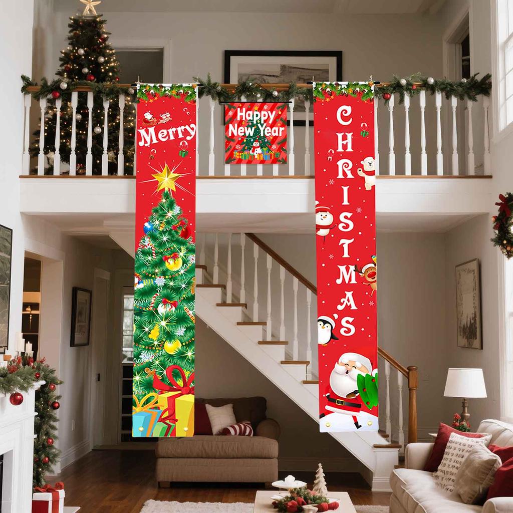 Weihnachten Vorhang Dekoration Tür hängen Malerei hängen Flagge Dekoration
