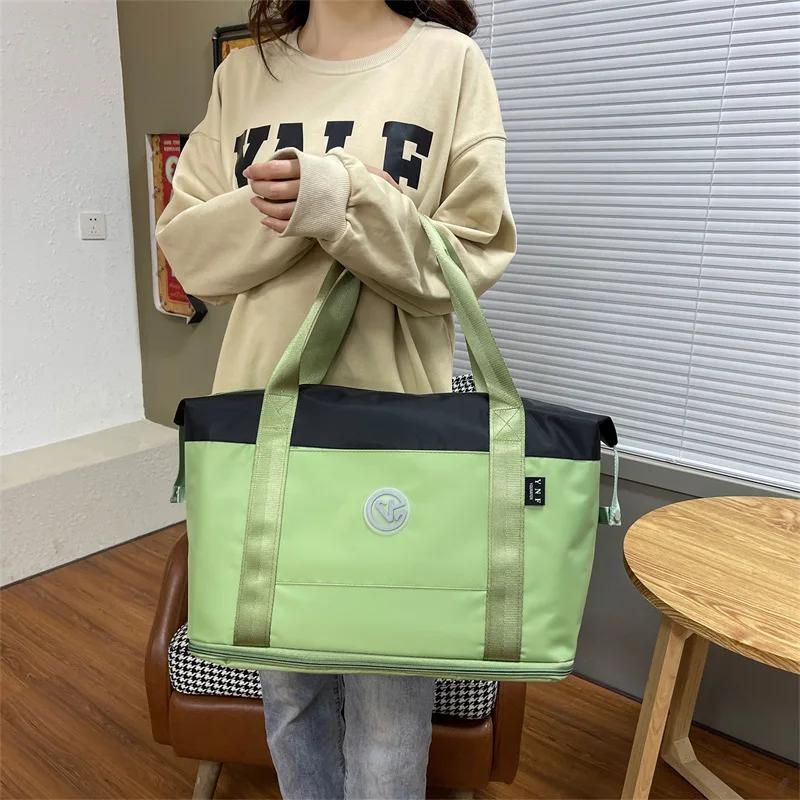 

Нова сумка для фітнесу для йоги з відділенням для сухого та вологого, великої місткості, корейська версія, сумка для відпочинку та подорожей, дорожня сумка для зберігання багажу