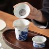 Pinjian Blue & White Ceramic Gongfu Tea Set (1 Pot, 8 Cups)