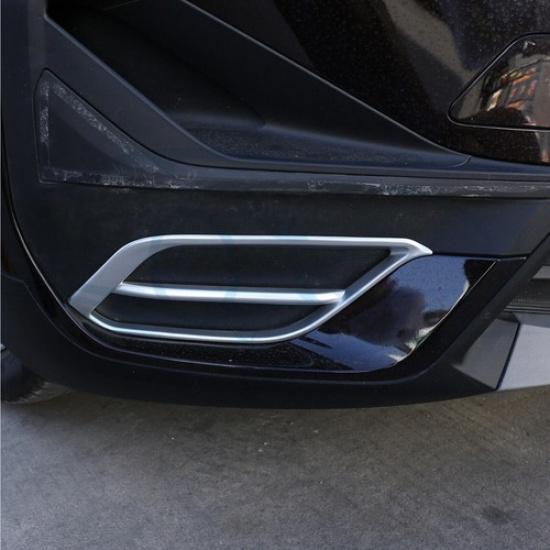 Fit For BMW X1 F48 - E Chrome Exterior Front Fog Light Frame Trim 2PCS