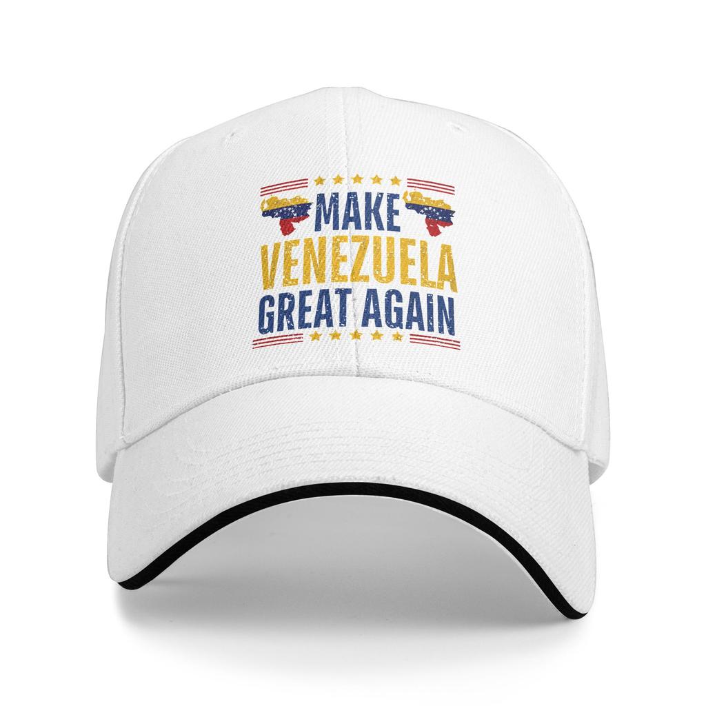 Make Venezuela Great Again Flag Baseball Cap  Outdoor Gym Sunscreen Trucker Hat Unisex Unisex Stylish Design Snapback Cap