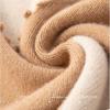 Women's Wool Sweater Thick Warm Loose Pullover Wool Sweater Casual Color Block Pullover Knit Jumper