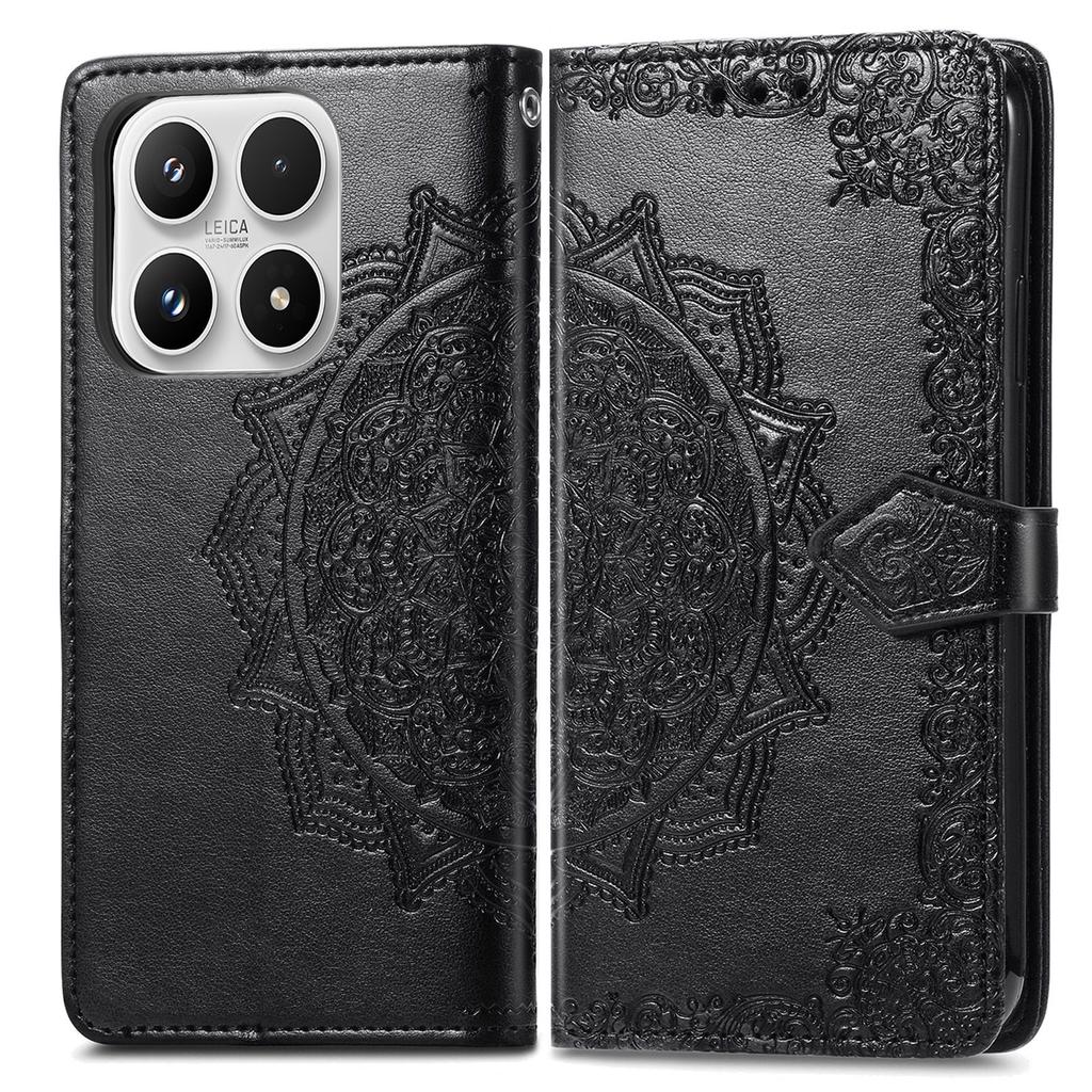 For Xiaomi 17 Wallet Case Mandala Flower Leather Phone Cover Stand