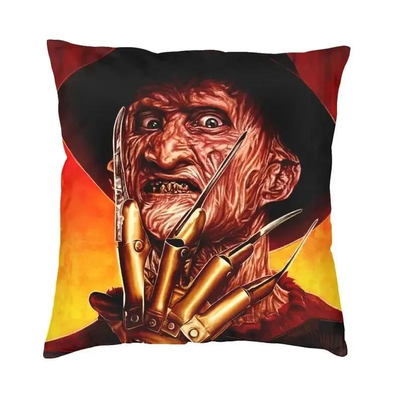 Horror Movie Character Killer Throw Pillow Cover Home Decor 3D Print Halloween Film Cushion Covers For Sofa Bedding Pillowcase