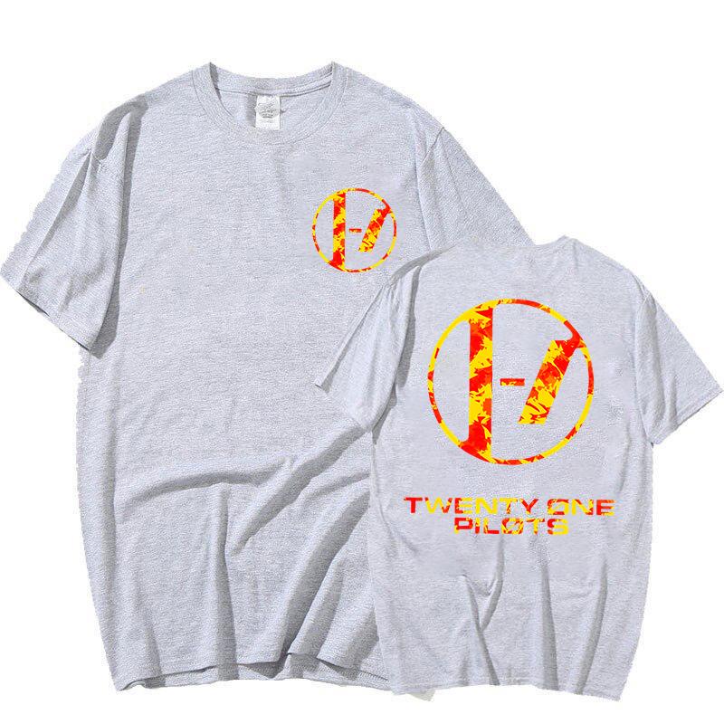 HOT Twenty One Pilots Printed T-shirts Women Men Short Sleeve Shirts Summer Round Neck Tee Shirt Casual Funny Hip Hop Tops Tees