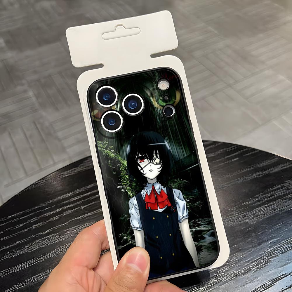 A-Another Horror Anime Phone Case For IPhone 17 Air 16 E Pro Max 15 14 13 Mini 12 Pro 11 Max Plus Black Soft Shell