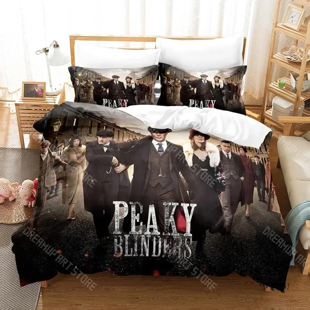 3D Print Peaky TV Blinders Bedding Set Single Twin Full Queen King Size Bed Set Aldult Kid Bedroom Duvetcover Sets bed sheet set
