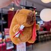 Keychain Plush Capybara Character Keyring Sparkling Children Animal Gift Doll