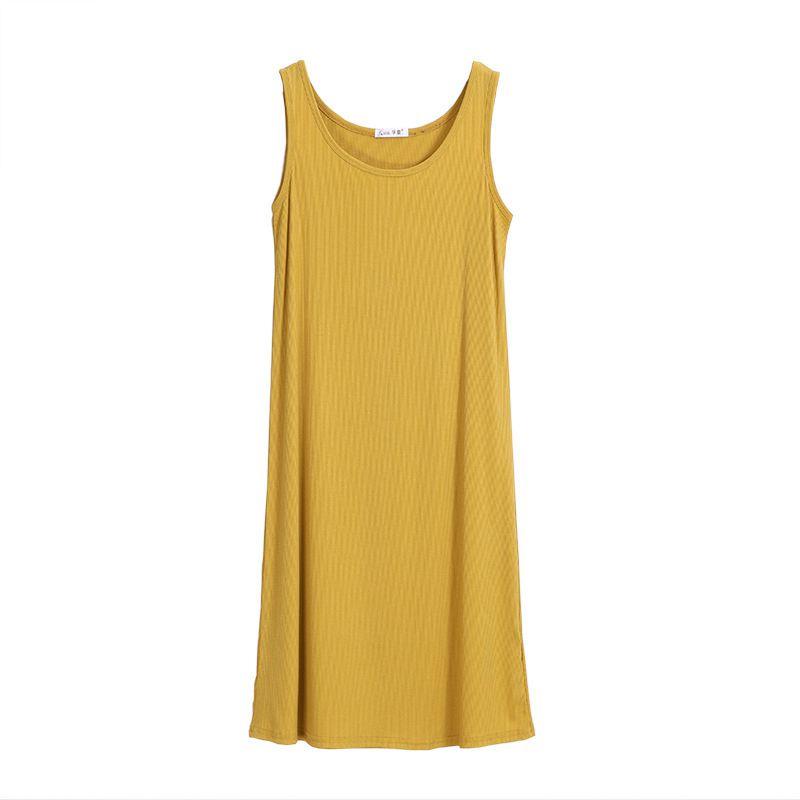 Women Sleeveless Long Tunic Dress With Premium Quality Cotton Blend For Effortless Style
