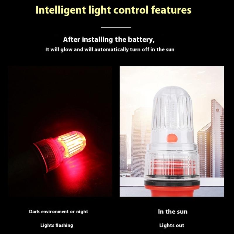 LED Fishing Lamp Marine Signal Light Positioning Flashing Light Fishing Net Warning Light