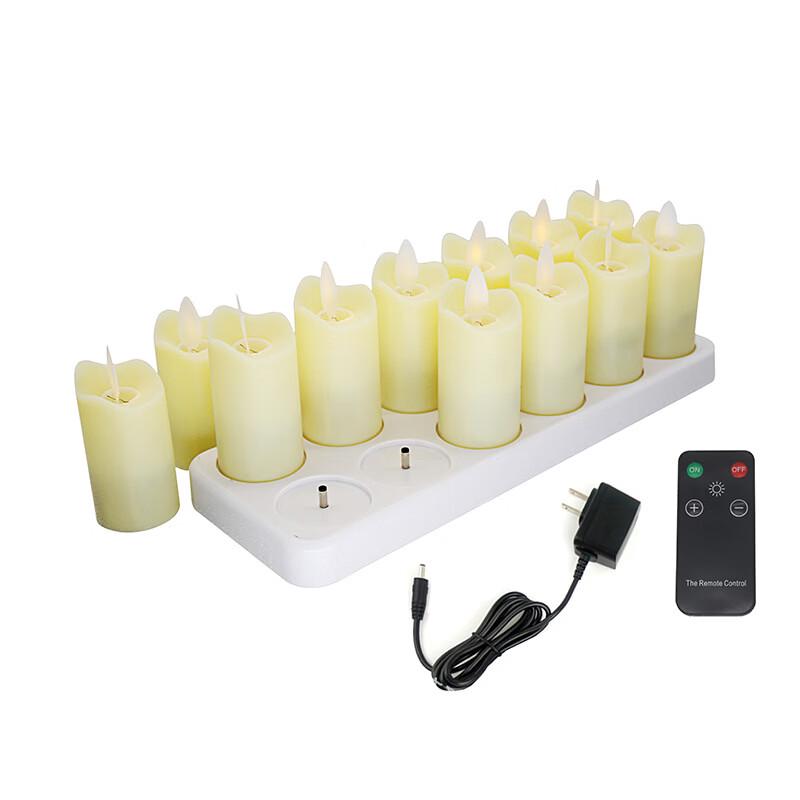 Handun Realistic Flame Rechargeable LED Candle 6-Pack