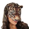 Leopard Mask Halloween Half Face Funny Mask Leopard Cosplay Carniva Mask Dress Up Women Cosplay Mask For Masquerad